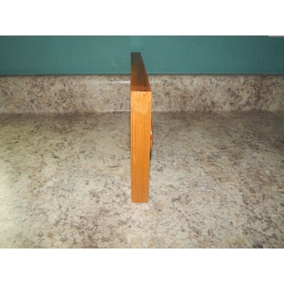 Handmade 14"x6"x1" Cedar Rectangle Textured Wooden Decor Coffee Bar Plaque Sign - Picture 8 of 9